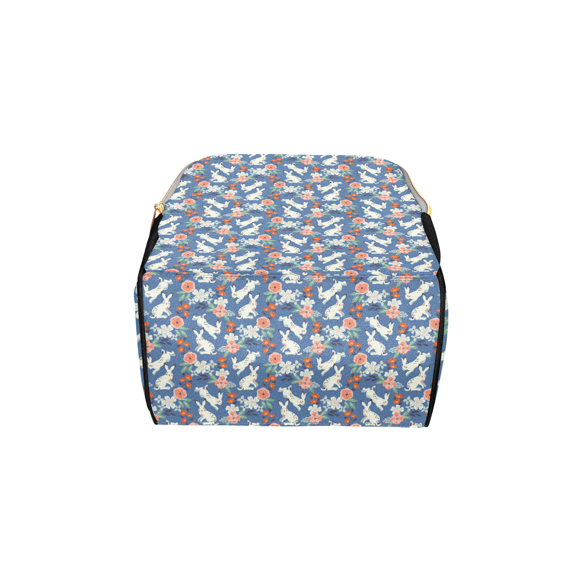 Bunny Pattern Print Design 07 Diaper Bag Backpack
