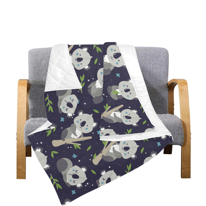 Koala Pattern Print Design 04 Premium Quilt