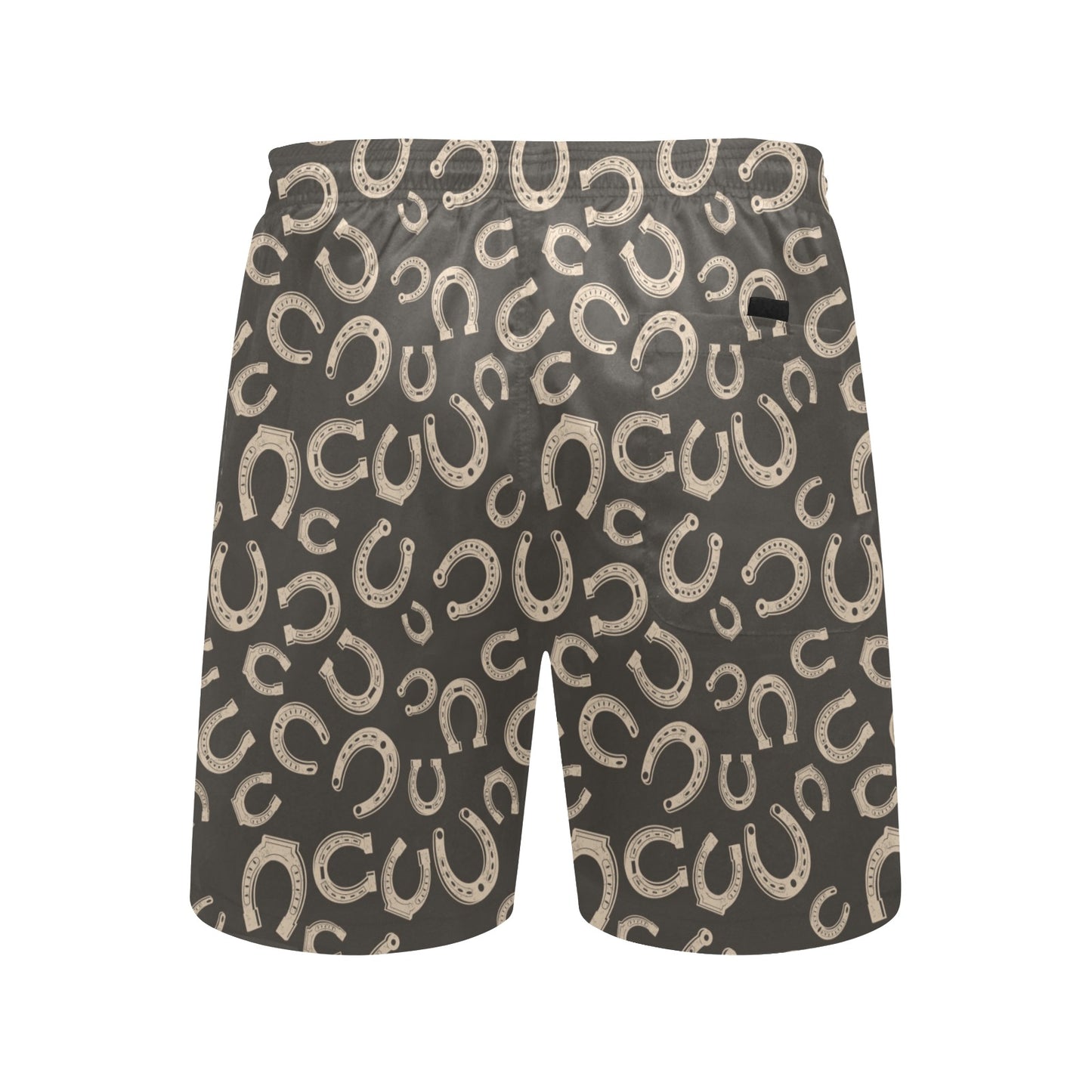 Horseshoe Print Design LKS303 Men's Swim Trunks Beach Shorts