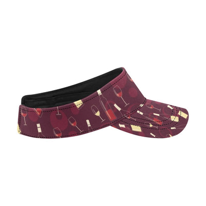 Wine Themed Print Design LKS302 Unisex Sun Visor