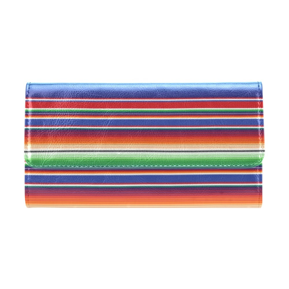 Serape Print Design LKS304 Women's Trifold Wallet