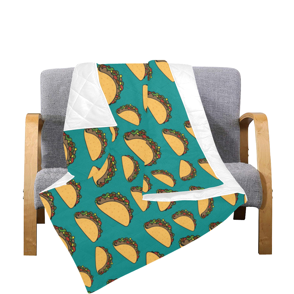 Taco Pattern Print Design TC07 Premium Quilt