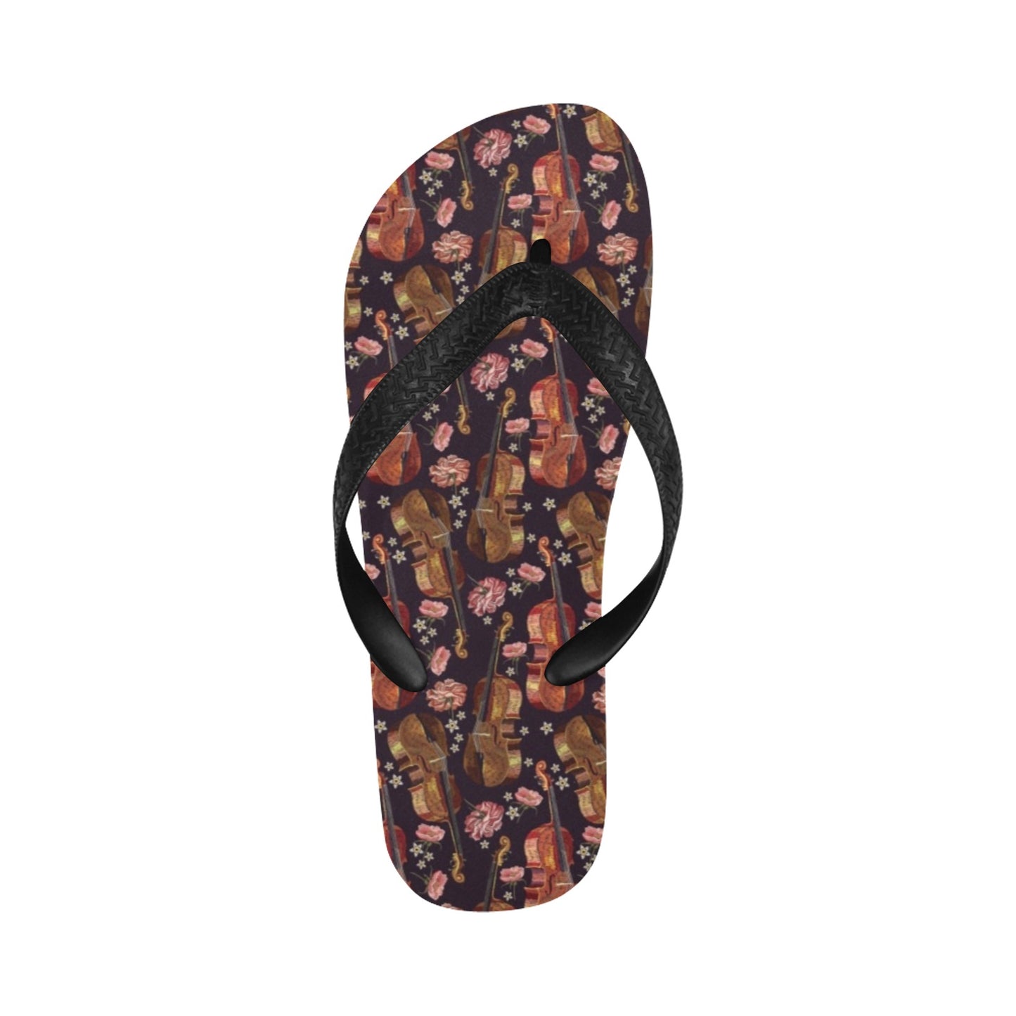 Violin Print Design LKS402 Flip Flops