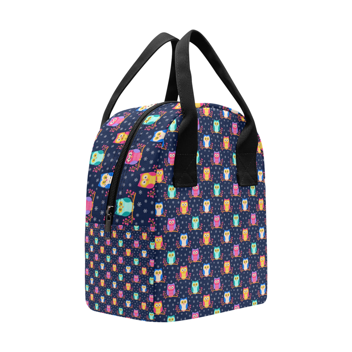 Owl Cute Themed Design Print Insulated Lunch Bag