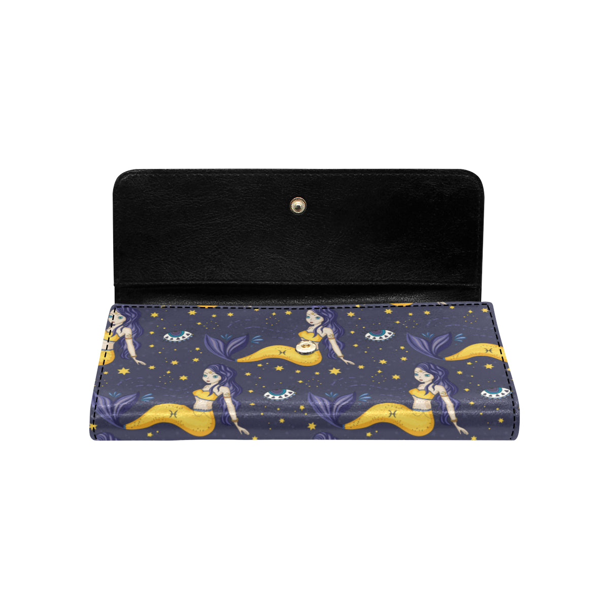 Pisces Pattern Print Design A04 Women's Trifold Wallet