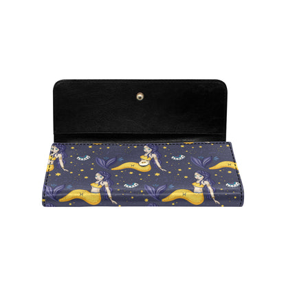 Pisces Pattern Print Design A04 Women's Trifold Wallet