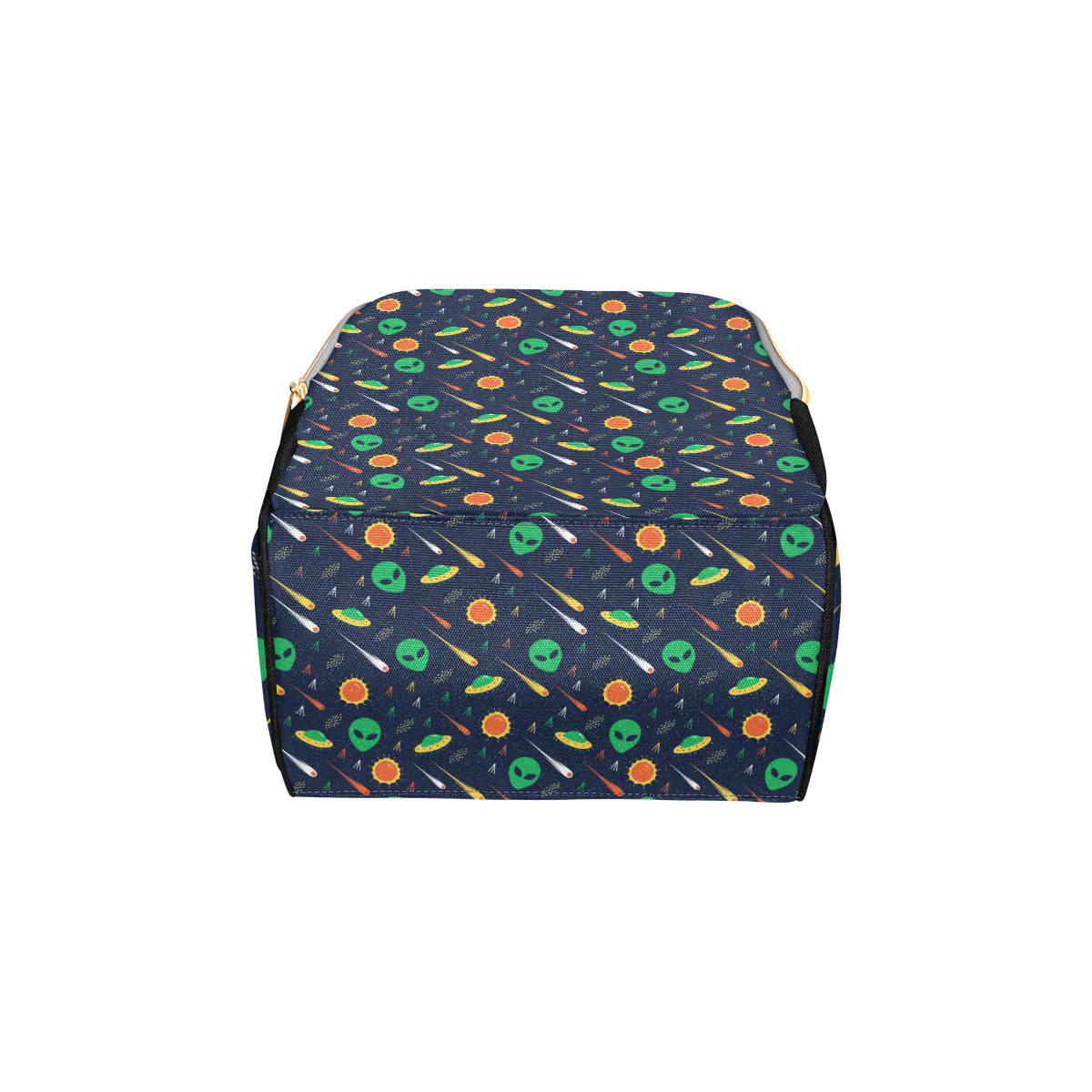Alien UFO Pattern Print Design 05 Diaper Bag Backpack