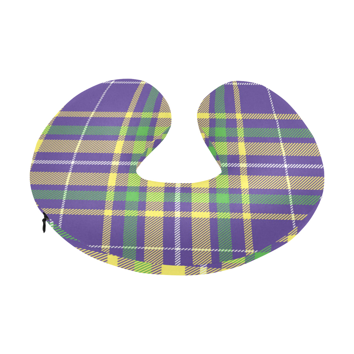 Mardi Gras Pattern Print Design 010 U-Shaped Travel Neck Pillow
