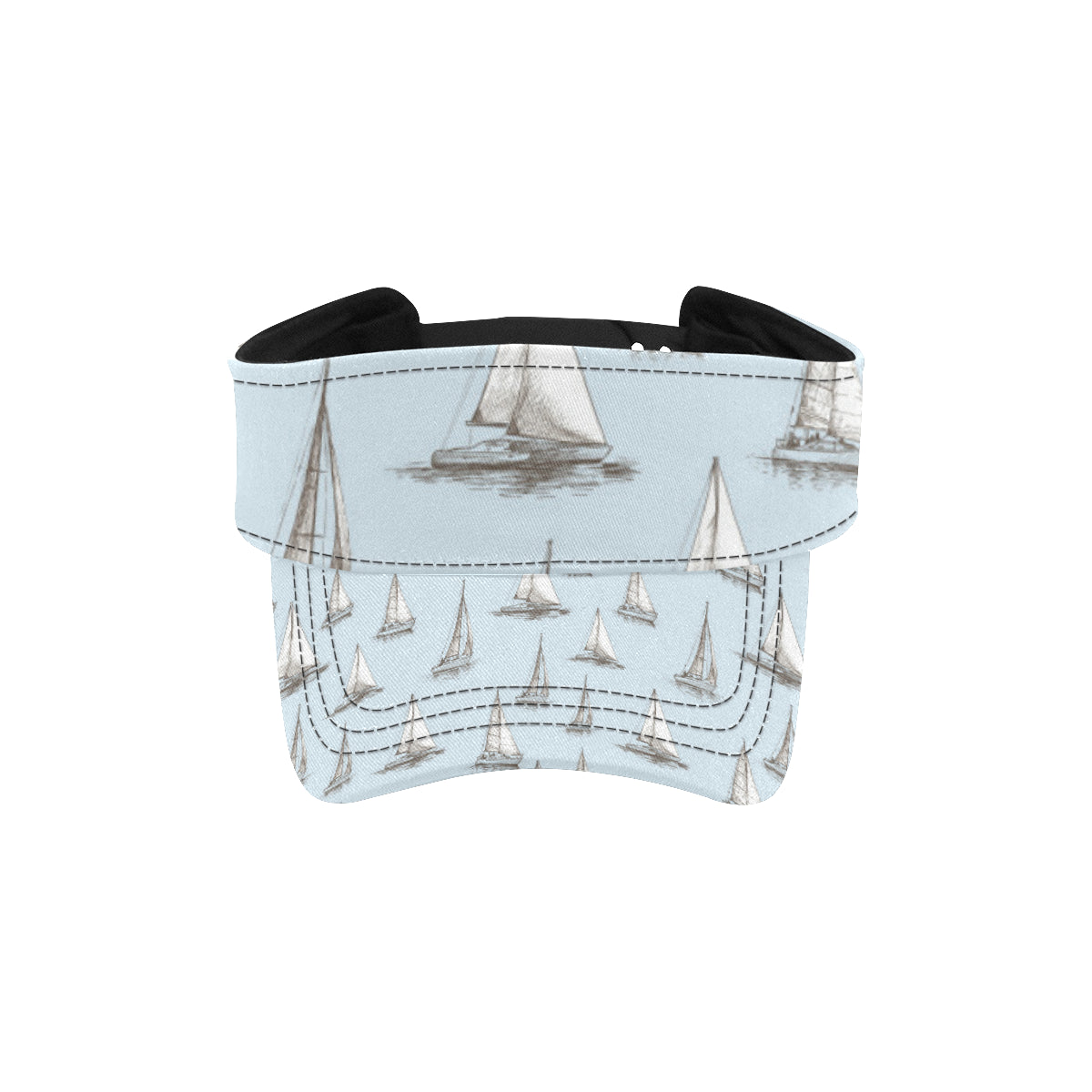 Sailing Ships Pattern Print Design A01 Unisex Sun Visor