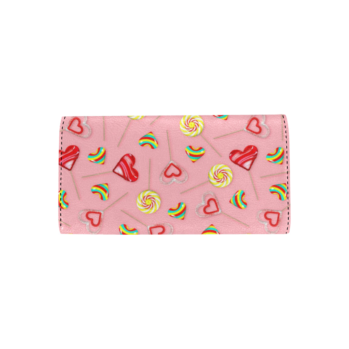 Lollipop Pattern Print Design LL05 Women's Trifold Wallet