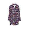 Sewing Equipment Print Design LKS306 Women's Fleece Robe