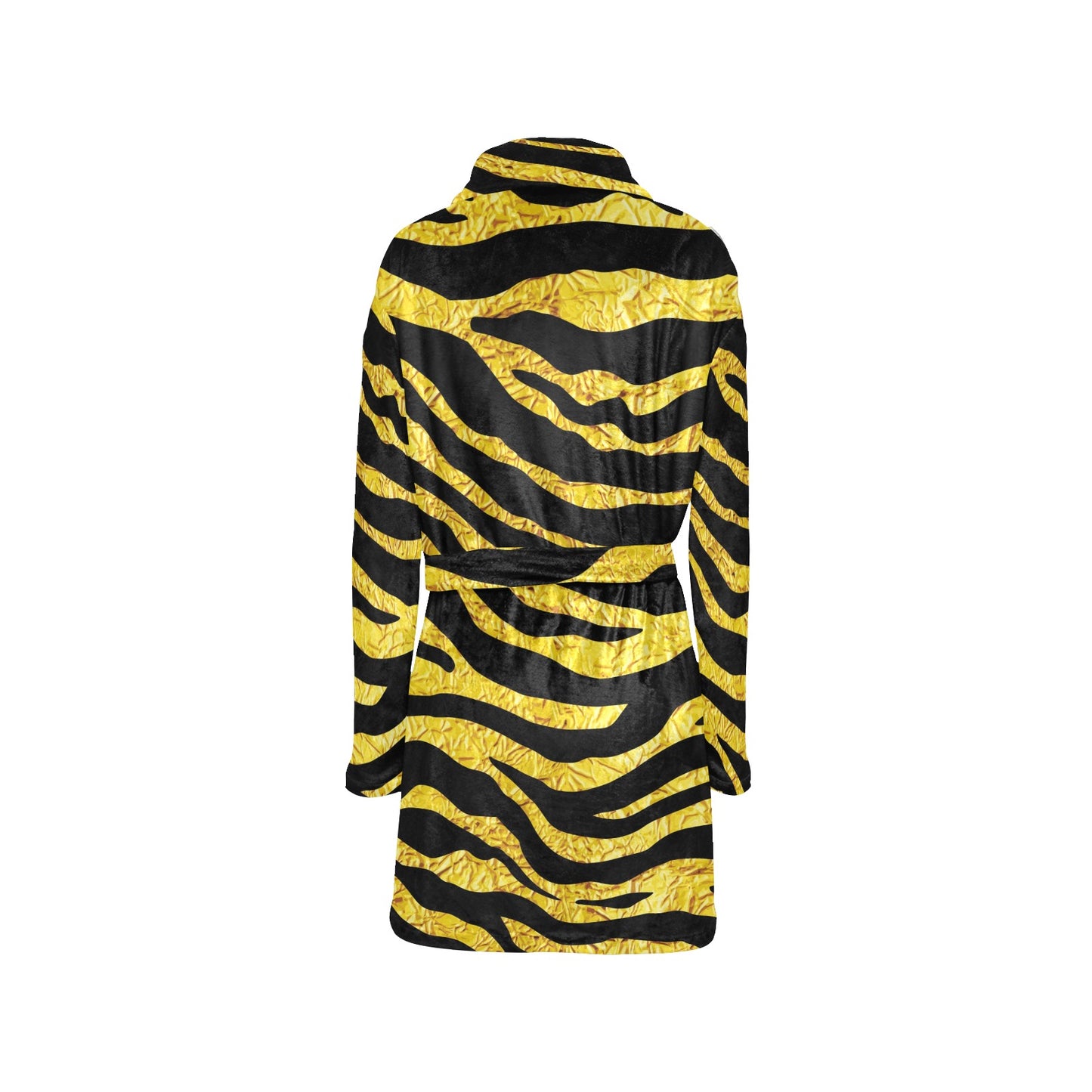 zebra Gold Women's Fleece Robe