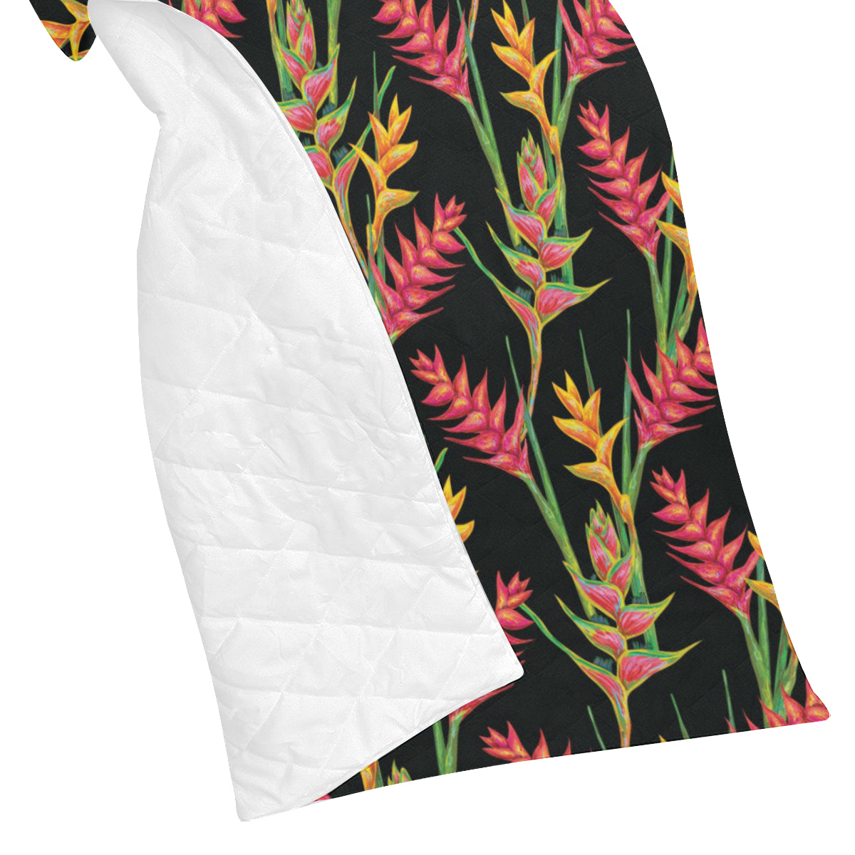 Heliconia Pattern Print Design HL01 Premium Quilt