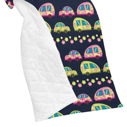 Camper Cute Camping Design No 3 Print Premium Quilt
