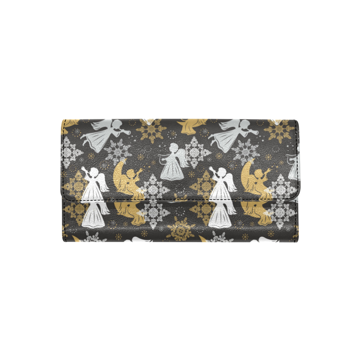 Angel Pattern Print Design 04 Women's Trifold Wallet