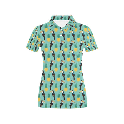 Toucan Print Design LKS301 Women's Polo Shirt