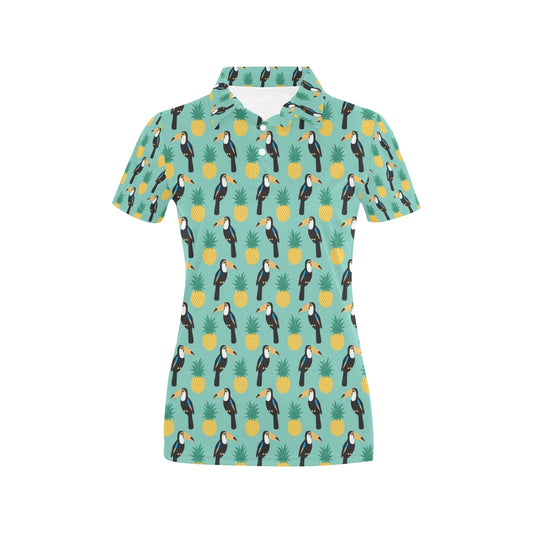 Toucan Print Design LKS301 Women's Polo Shirt