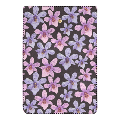 Orchid Pattern Print Design OR08 Women's Trifold Wallet