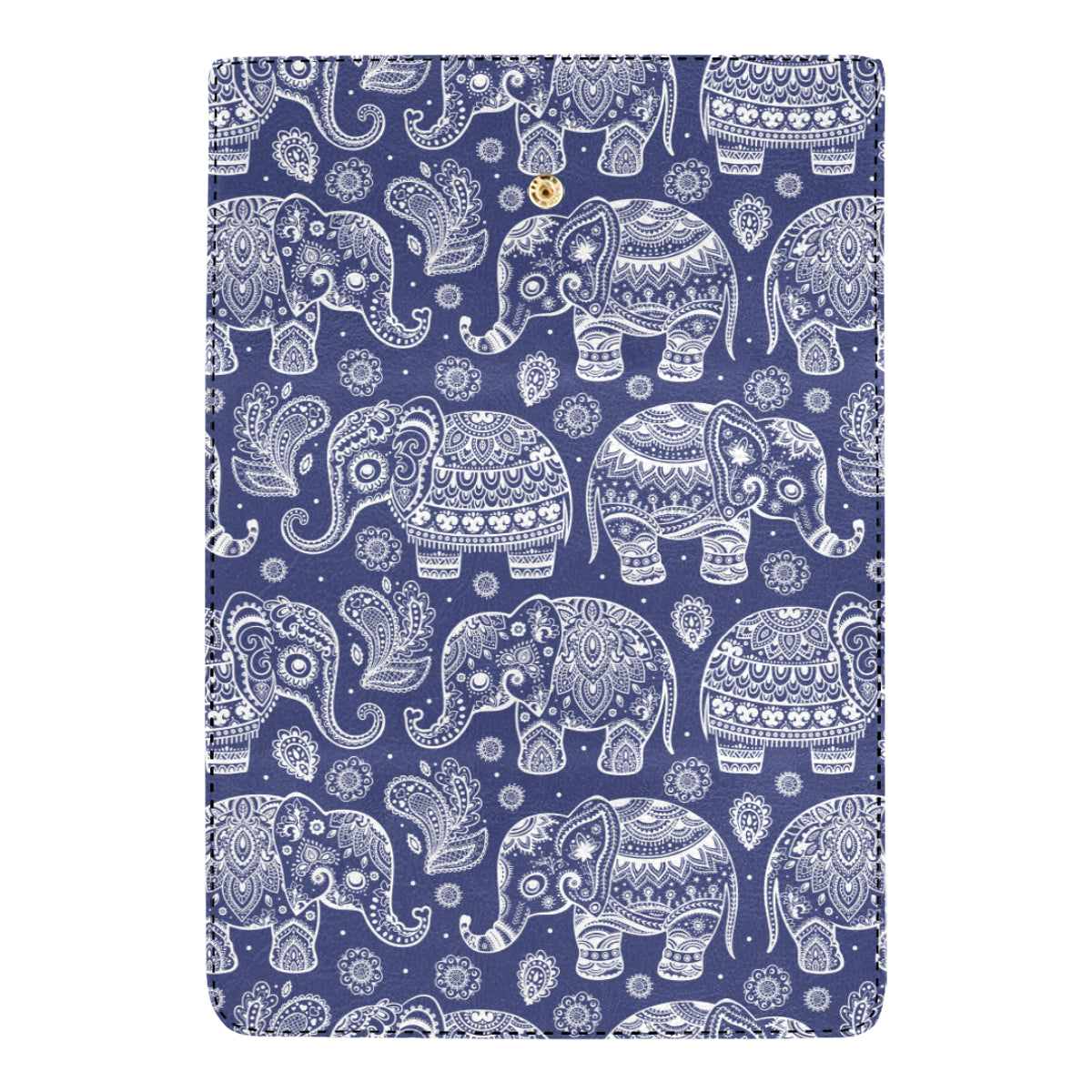 White Elephant Mandala Women's Trifold Wallet