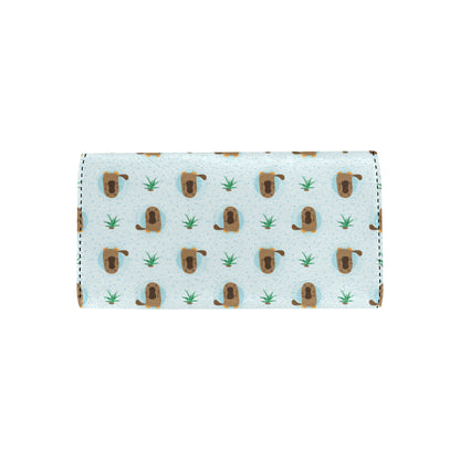 Platypus Pattern Print Design A04 Women's Trifold Wallet