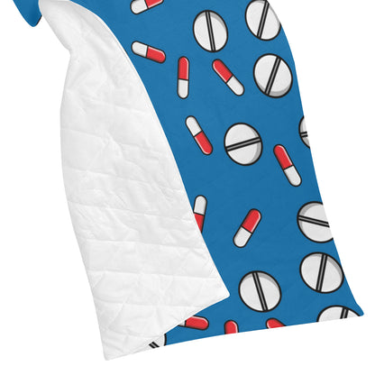 Pill Pattern Print Design A05 Premium Quilt