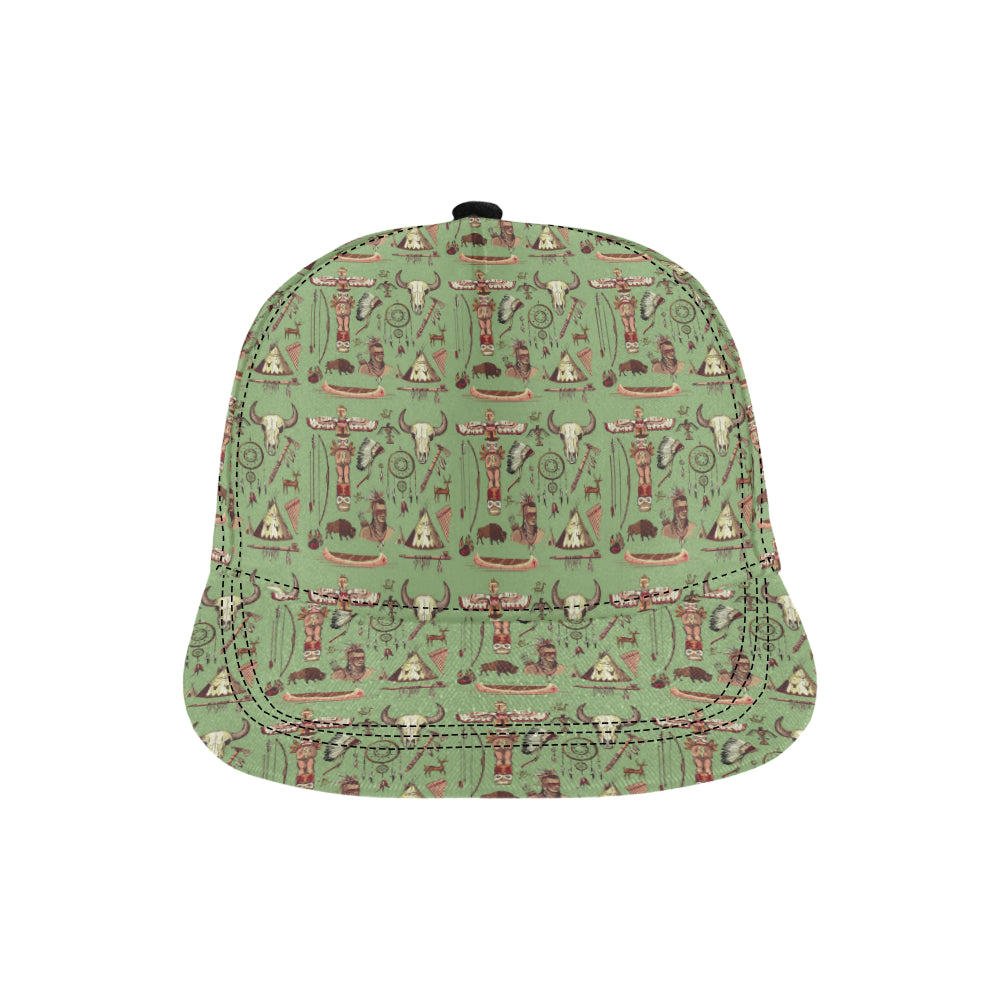 Native Indian Themed Design Print Snapback Cap