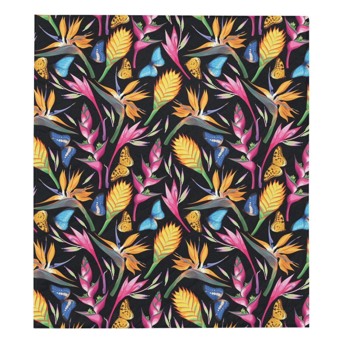 Tropical Flower Pattern Print Design TF016 Premium Quilt