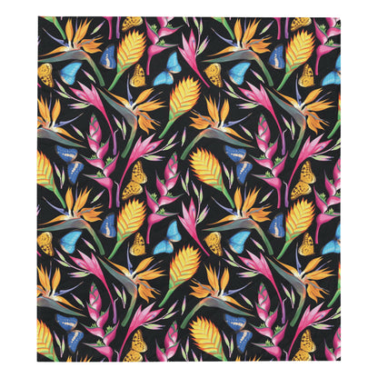 Tropical Flower Pattern Print Design TF016 Premium Quilt