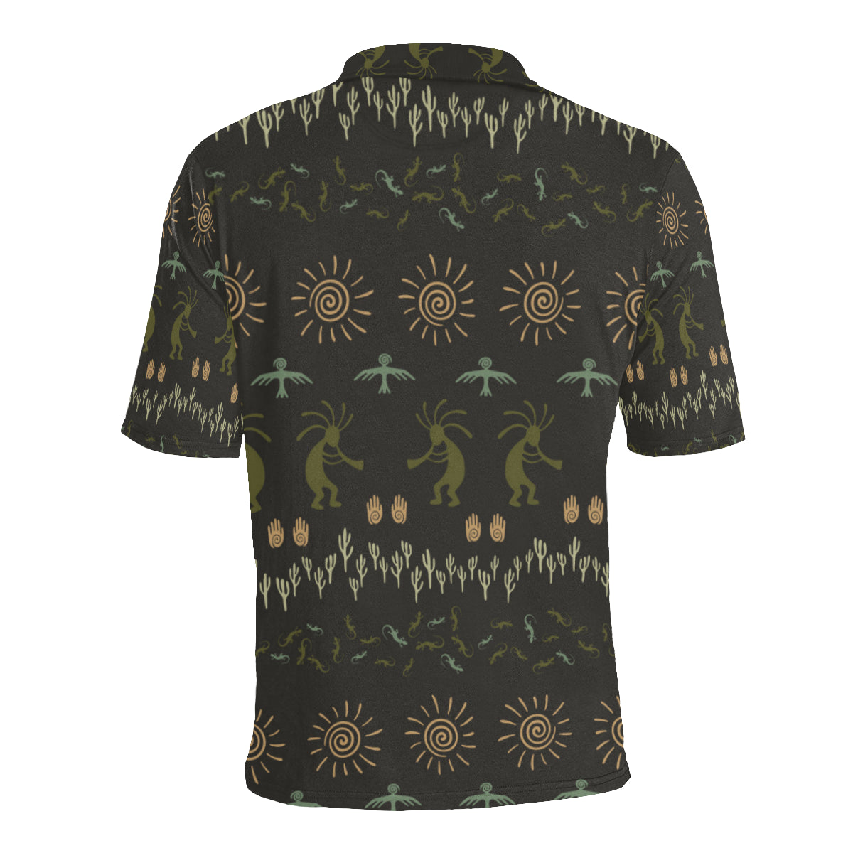 Mayan Pattern Print Design 04 Men Polo Shirt
