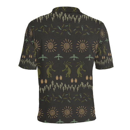 Mayan Pattern Print Design 04 Men Polo Shirt