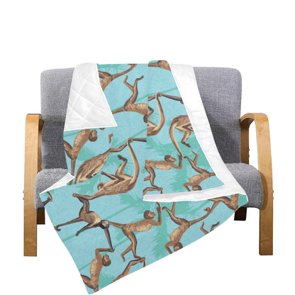 Monkey Pattern Print Design 04 Premium Quilt