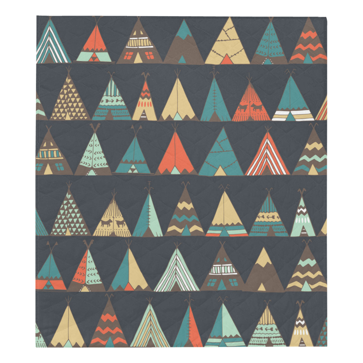 Tribal native american tent Aztec Premium Quilt