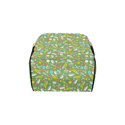 Gardening Pattern Print Design G06 Diaper Bag Backpack