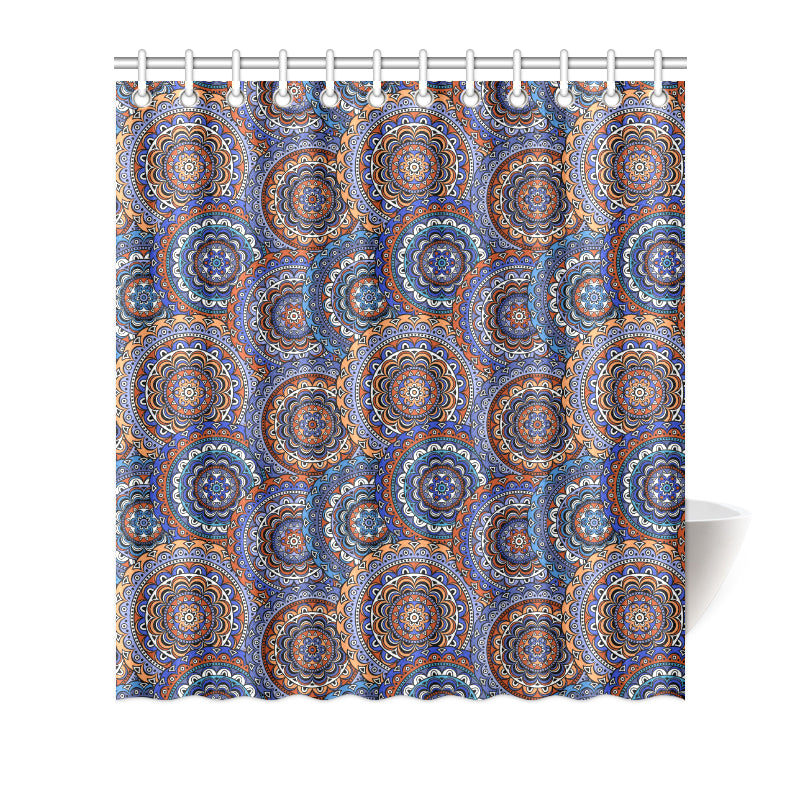 Mandala Boho Chic Design Print Shower Curtain