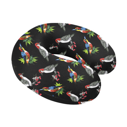 Birds Pattern Print Design 06 U-Shaped Travel Neck Pillow