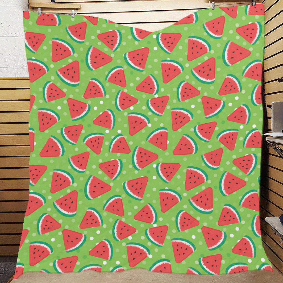 Watermelon Pattern Print Design WM05 Premium Quilt