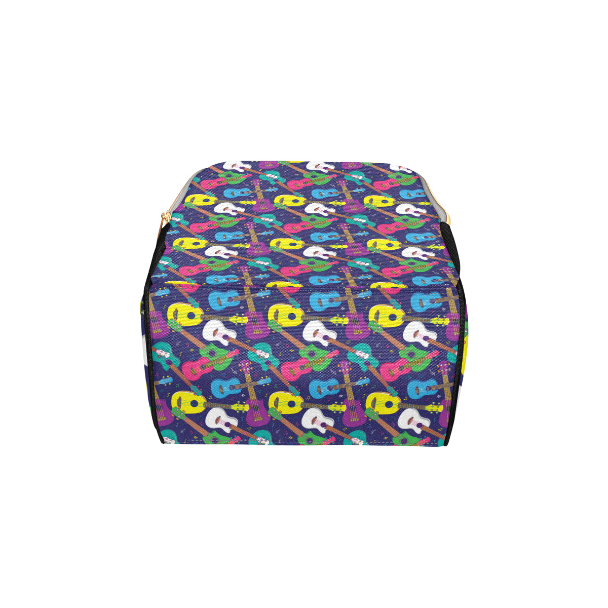 Ukulele Pattern Print Design 02 Diaper Bag Backpack