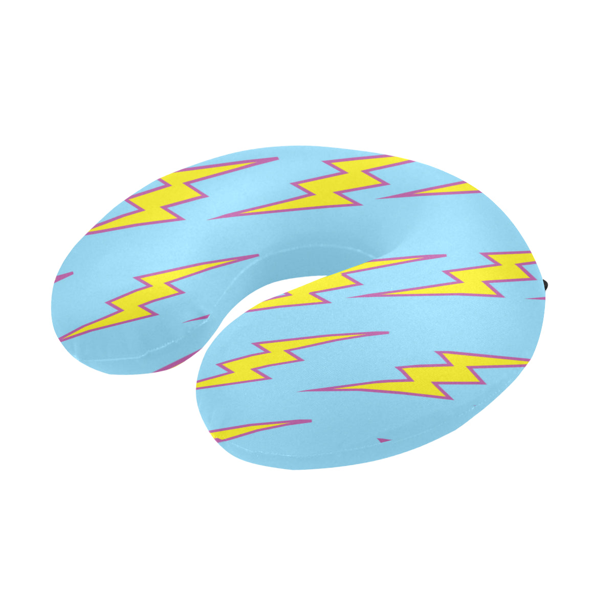 Lightning Thunder Pattern Print Design 02 U-Shaped Travel Neck Pillow