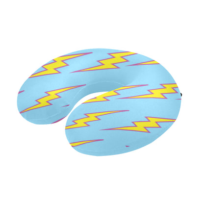 Lightning Thunder Pattern Print Design 02 U-Shaped Travel Neck Pillow