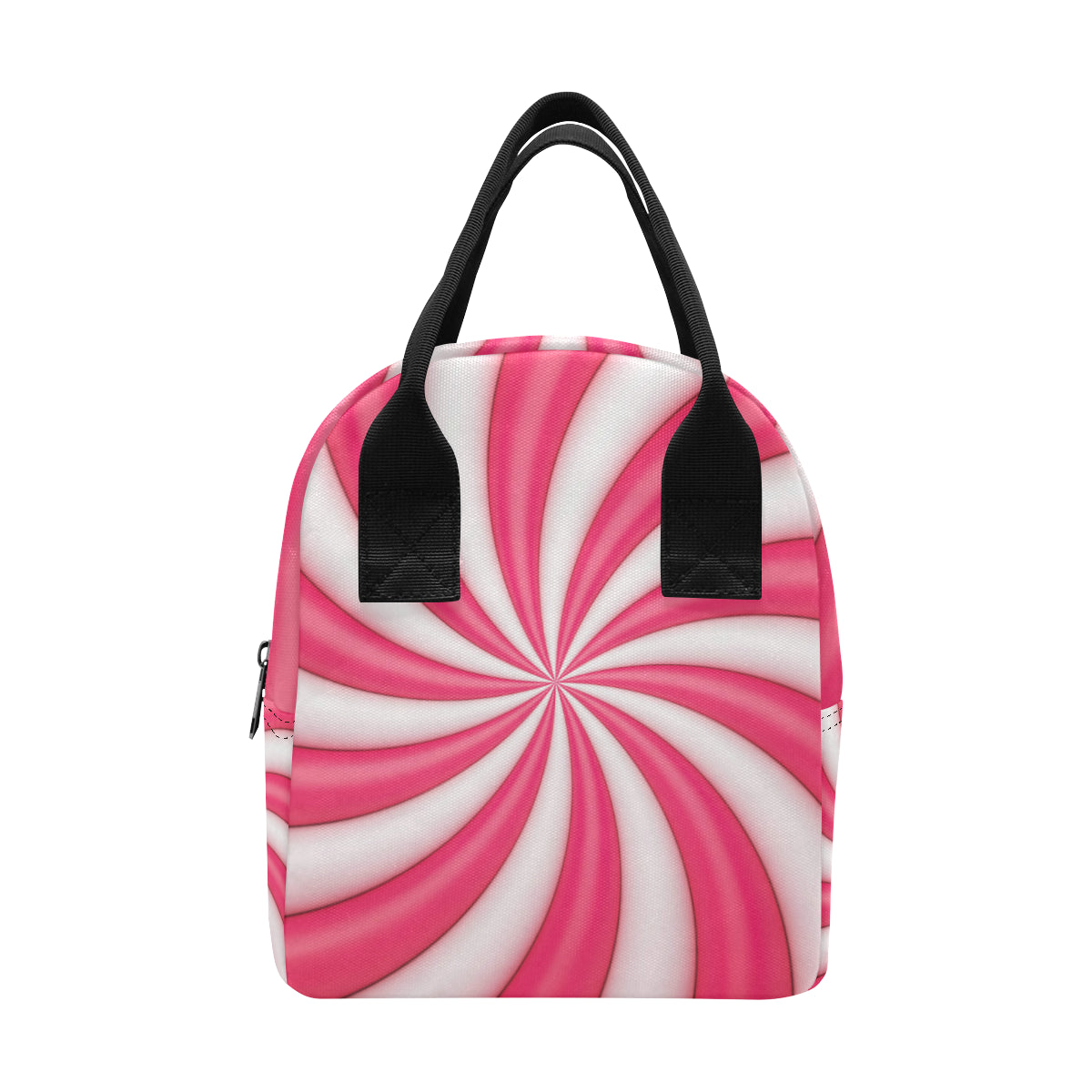 Vortex Twist Swirl Candy Print Insulated Lunch Bag