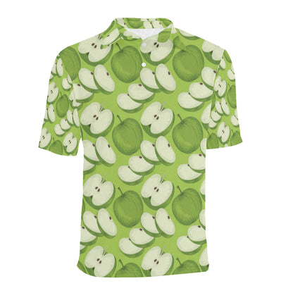 Apple Pattern Print Design AP010 Men Polo Shirt