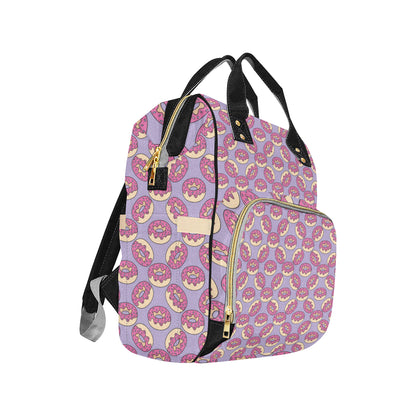 Donut Pattern Print Design DN015 Diaper Bag Backpack