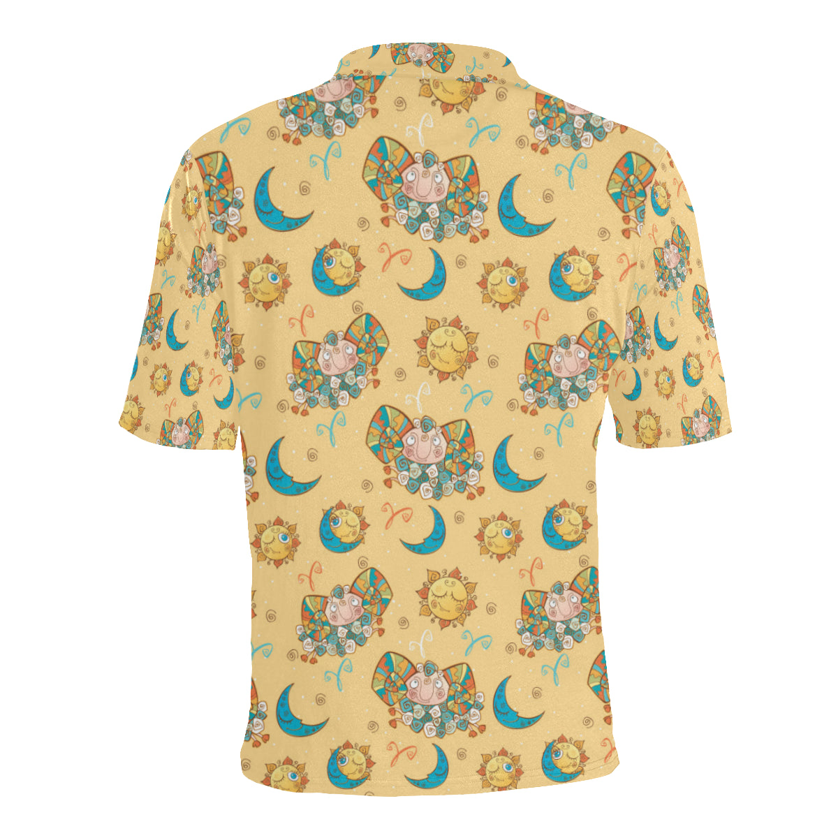 Aries Zodiac Pattern Print Design 03 Men Polo Shirt