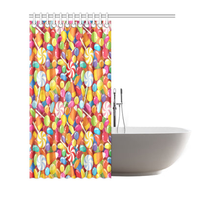 Candy Pattern Print Design 02 Shower Curtain