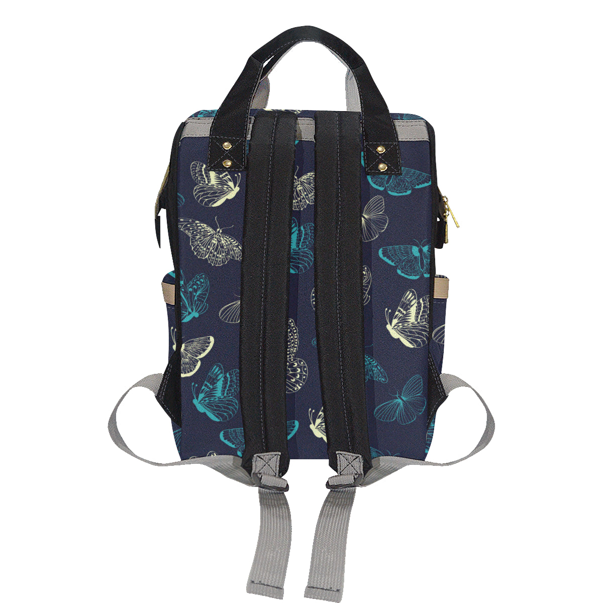 Monarch Butterfly Pattern Print Design 01 Diaper Bag Backpack