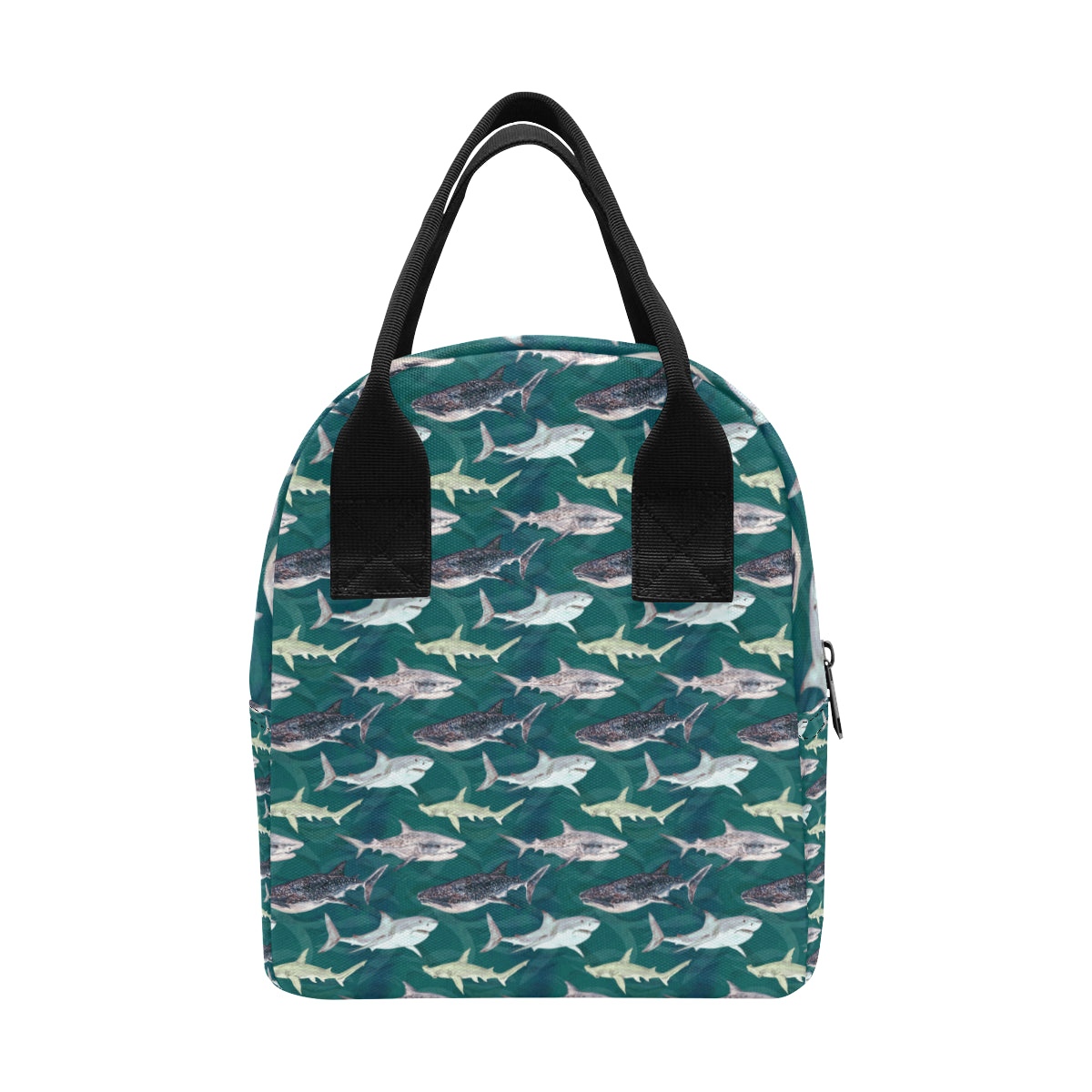 Shark Style Print Insulated Lunch Bag
