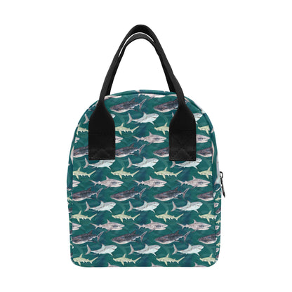 Shark Style Print Insulated Lunch Bag