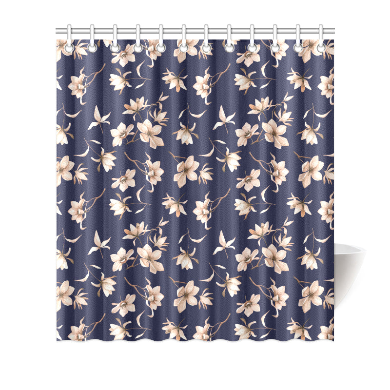 Beautiful Floral Pattern Shower Curtain