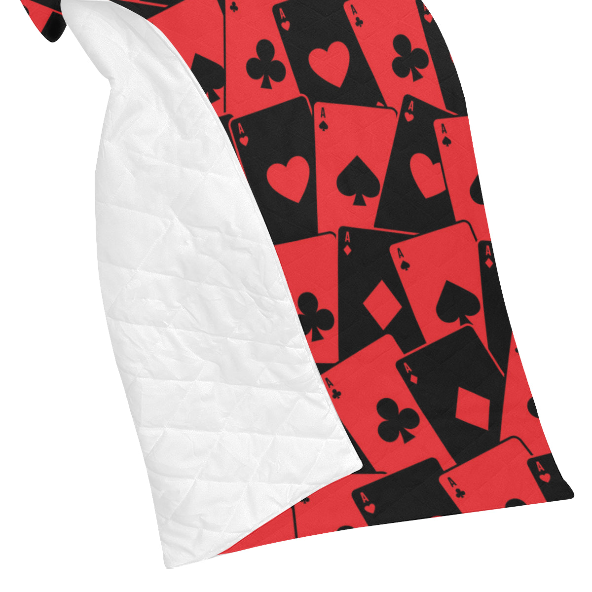 Poker Cards Pattern Print Design A01 Premium Quilt