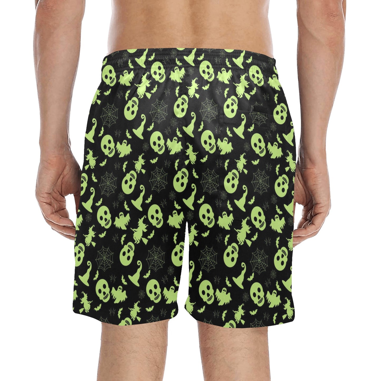 Witch Halloween Print Design LKS306 Men's Swim Trunks Beach Shorts